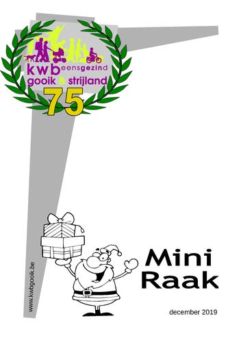 Kaft van Mini Raak 201912